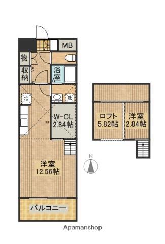 ALTE MEISTER DENON(ワンルーム/4階)の間取り写真