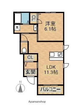 エスポアルーチェ大塚(1LDK/1階)の間取り写真