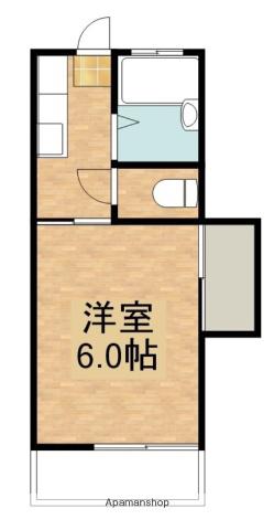 MIA・CASA(ワンルーム/2階)の間取り写真
