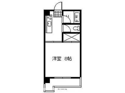 高洲コーポ(1K/1階)の間取り写真