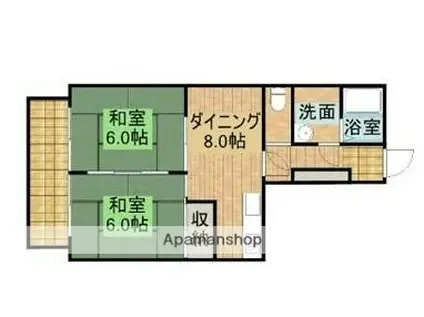 日神パレステージ(2LDK/1階)の間取り写真