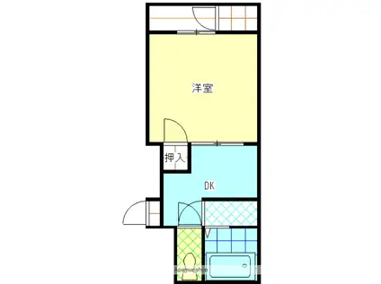 マイコーポ(1DK/2階)の間取り写真