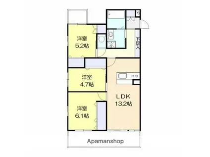 アルテマイスターIO(3LDK/5階)の間取り写真