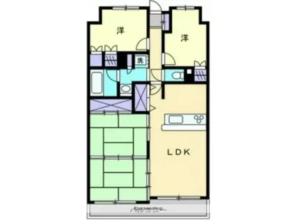 サーパス高千穂通(4LDK/11階)の間取り写真