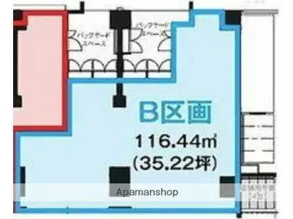 ポレスター橘通(ワンルーム/1階)の間取り写真