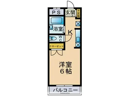 プチメゾン末広(ワンルーム/8階)の間取り写真