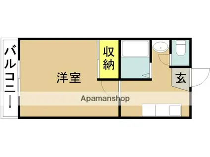 NA ROOMS(1K/2階)の間取り写真