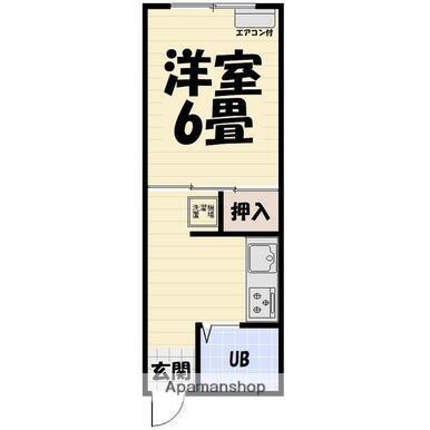 イトーハイツ5(1K/1階)の間取り写真