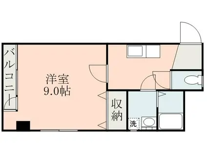 ルフォンT武(1K/2階)の間取り写真