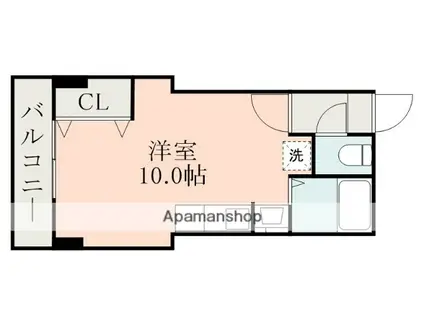 松山ビル(ワンルーム/3階)の間取り写真