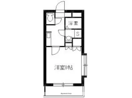 アミューズ鴨池(1K/3階)の間取り写真
