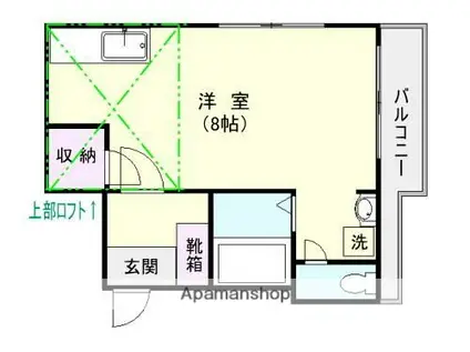 キンシ堂ビル(ワンルーム/5階)の間取り写真