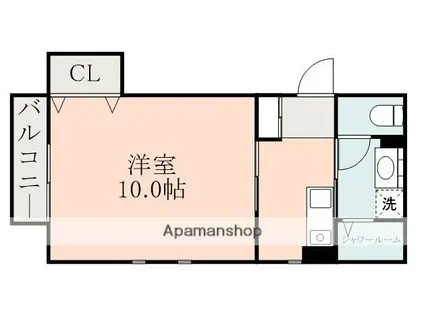 ラ・ヴィエルジュ武(1K/2階)の間取り写真
