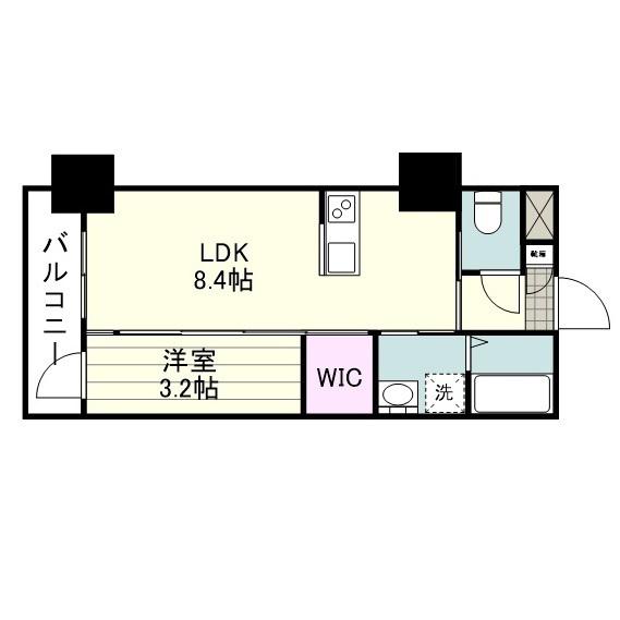 チェリーズいづろ(1LDK/11階)の間取り写真