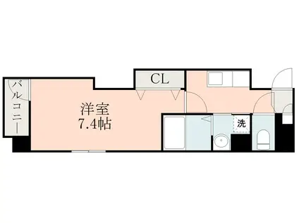 PREMIUM ARATA(1K/4階)の間取り写真