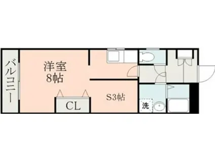 N'Sグランデール(ワンルーム/3階)の間取り写真