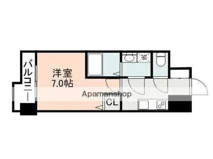 S-RESIDENCE加治屋町ACHIEVE(1K/10階)の間取り写真