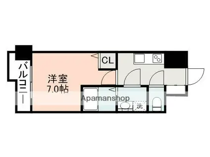 S-RESIDENCE加治屋町ACHIEVE(1K/10階)の間取り写真