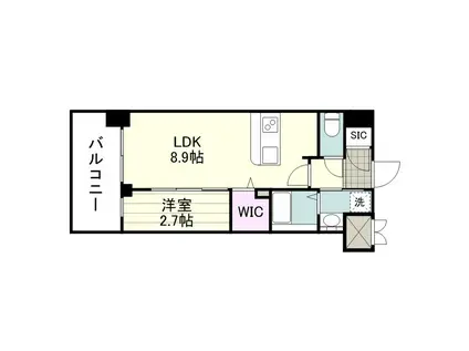 SーRESIDENCE小松原AFFORD(1LDK/7階)の間取り写真