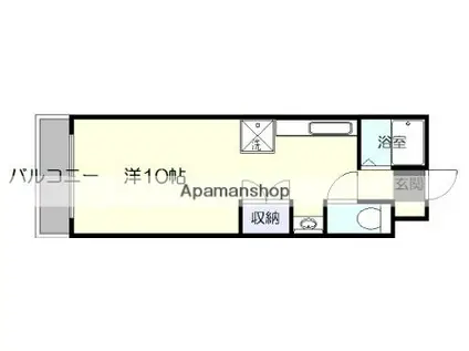 エクセレント宇宿(ワンルーム/1階)の間取り写真