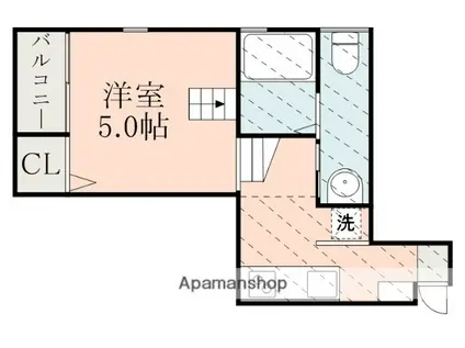 カリーノ薬師(1K/1階)の間取り写真