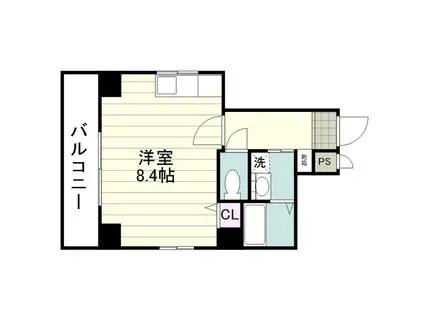 SK-Ⅰベイサイド(ワンルーム/3階)の間取り写真