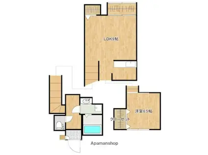 クラリス C棟(1LDK/2階)の間取り写真