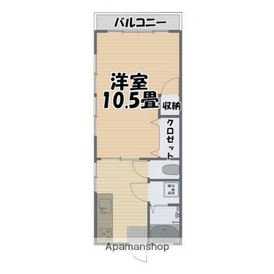 ワコーハイツⅡ(2K/2階)の間取り写真