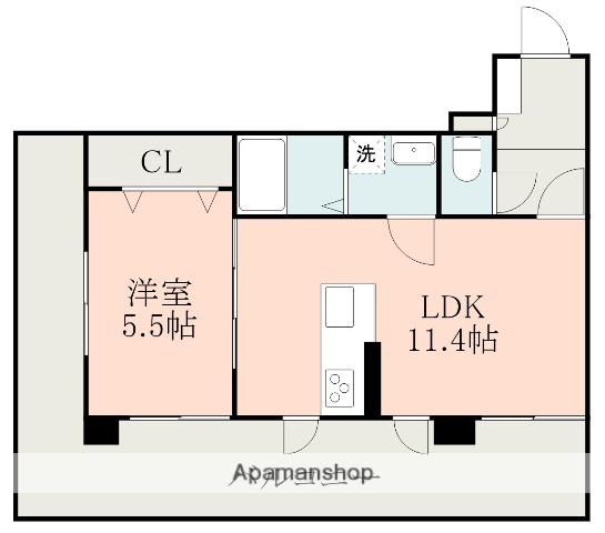 ペルセ天文館(1LDK/5階)の間取り写真