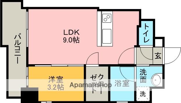 さくらヒルズベイサイドⅡ(1LDK/8階)の間取り写真
