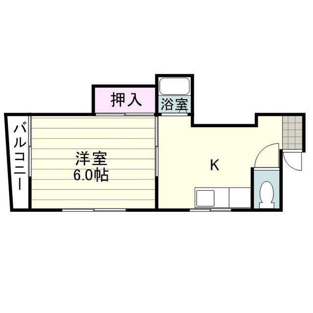 池田ビル(1K/3階)の間取り写真