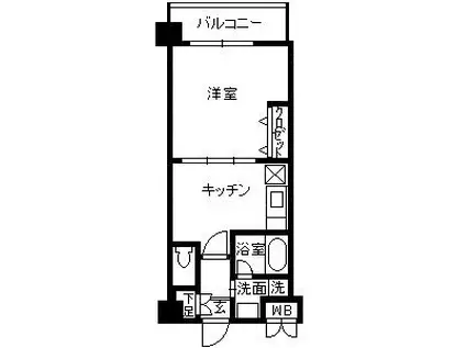 RJR鹿大前(1DK/1階)の間取り写真