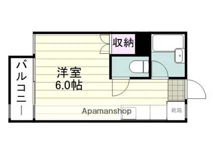 エントピア鴨池Ⅲ(1K/5階)の間取り写真