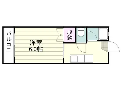 メゾンプチ鴨池(1K/5階)の間取り写真
