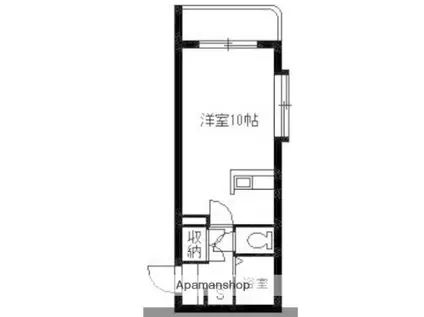 リヴェール荒田(ワンルーム/1階)の間取り写真
