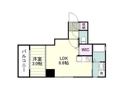 DIDヒルズ西千石(1LDK/6階)の間取り写真