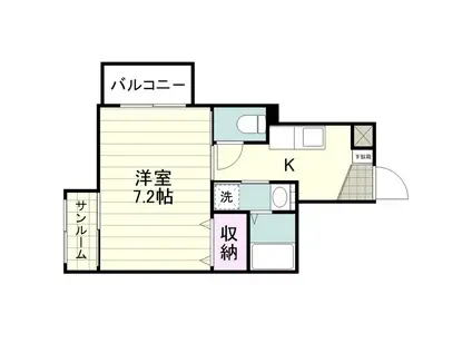 PULL GROUND(1K/5階)の間取り写真