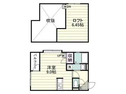 リアライズプレイス(ワンルーム/5階)の間取り写真