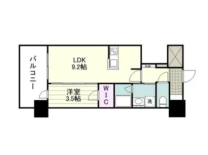 RJRプレシア鹿児島駅前(1LDK/10階)の間取り写真