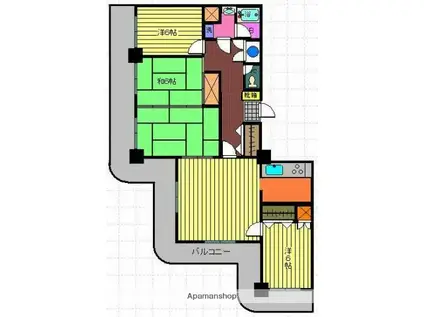 ストークマンション鹿児島(4LDK/13階)の間取り写真