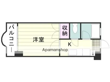 YSKビル(1K/3階)の間取り写真