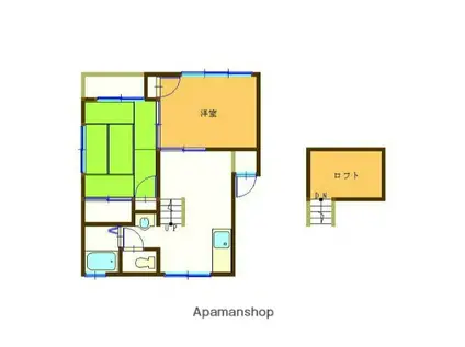 フレグランスS(2SDK/2階)の間取り写真
