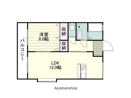 トレゾアⅡ(1LDK/1階)の間取り写真