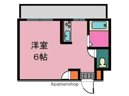 プレジデント下荒田(ワンルーム/7階)の間取り写真