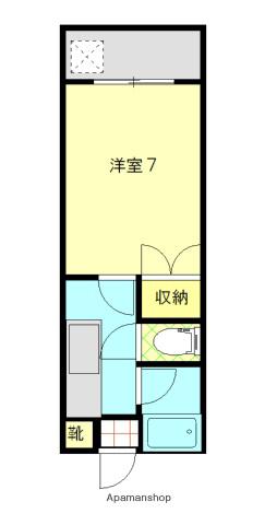 サンパティーク鴨池橋(1K/5階)の間取り写真