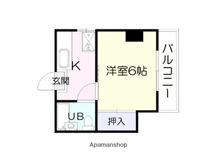 西田ATビル(1K/2階)の間取り写真