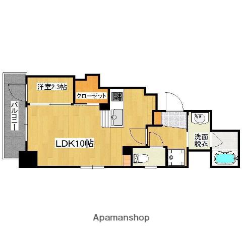 フロンティア加治屋(1LDK/9階)の間取り写真