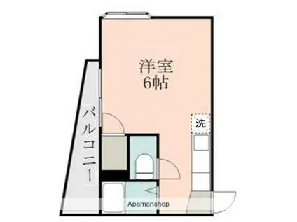 アビターレ下荒田Ⅰ(ワンルーム/5階)の間取り写真