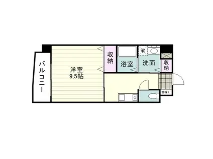 マンション大和(1K/3階)の間取り写真