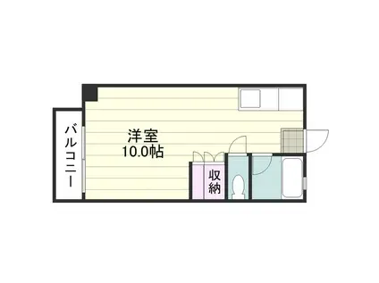 ガーデニア荒田(ワンルーム/3階)の間取り写真